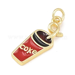 Colgantes de esmalte de latón&nbsp;KK-Z138-01G-02