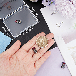 1 Stück 925 Sterling Silber mit Zirkonia europäischen Perlen&nbsp;STER-BBC0005-73