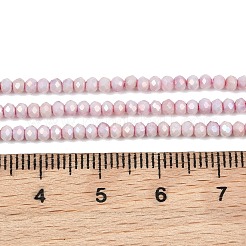 Galvanoplastie rondelles perles de verre brins&nbsp;GL-T021-2x2.5mm-17-20