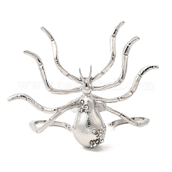 Polsini regolabili con anelli aperti in lega di strass di Halloween&nbsp;LS-RJEW-P162-01P
