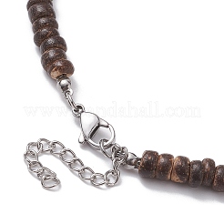 Collane con ciondolo luna larvikite da donna&nbsp;NJEW-JN04664-02