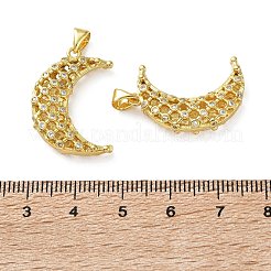 Messing micro pave klare zirkonia anhänger&nbsp;KK-D221-19G-05