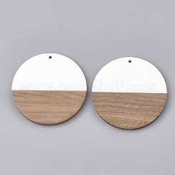 Pendentifs en résine & en bois&nbsp;X-RESI-S358-02A-01