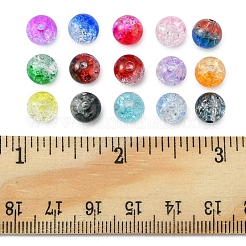 420pcs 15 Farben transparente Knistern Acrylperlen&nbsp;CACR-FS0001-01