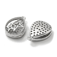 Pendentifs avec zircon cubiques à micro-pavés en laiton&nbsp;KK-H460-06P