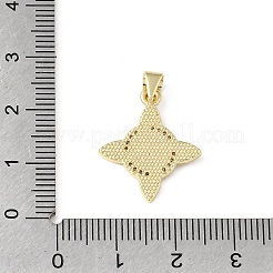 Messing micro pave klare zirkonia anhänger&nbsp;KK-E799-06A-G