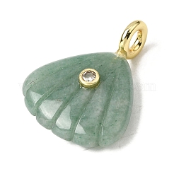 Colgantes tallados de aventurina verde natural&nbsp;G-C282-05J