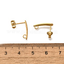 304 orecchini a bottone in acciaio inossidabile&nbsp;STAS-D310-09G-01