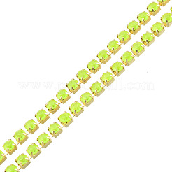 Messing Strass Strassketten&nbsp;CHC-N017-003B-B02
