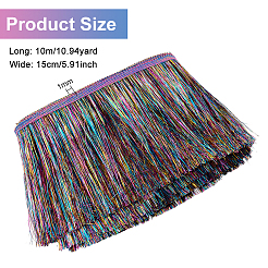 Polyester-Lametta-Quastenbesatz&nbsp;OCOR-WH0070-24