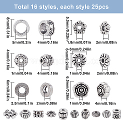 Perline distanziatrici in lega di stile tibetano 400 pz 16 stili&nbsp;FIND-SP0002-11