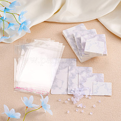 80 pz. 4 carte espositive per orecchini con motivo marmorizzato in cartone&nbsp;CDIS-YS0001-02