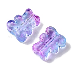 Perles de verre transparentes peintes en aérosol&nbsp;GLAA-Z011-08