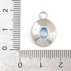 Pendentifs avec zircon cubiques à micro-pavés en laiton&nbsp;KK-Z151-16P