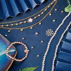 200 kit de fabrication de bracelets extensibles en perles d'hématite synthétiques non magnétiques électrolytiques&nbsp;DIY-SC0014-92A-RG