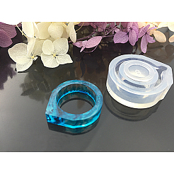 Transparente DIY Ring Silikonformen&nbsp;DIY-WH0020-05G