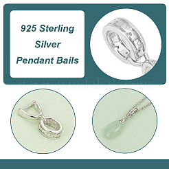 2 Stück AnhängerKlaue aus Sterlingsilber&nbsp;STER-BC0002-55B
