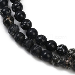 Gefärbte natürliche Regalit/Imperial Jaspis/Meeressediment Jaspis Perlen Stränge&nbsp;G-B124-C04-12