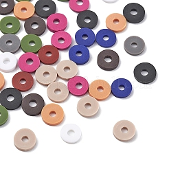 1500 Stück 10 Farben dunkle Farben handgefertigte Polymer-Tonperlen&nbsp;CLAY-YW0001-37B