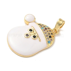 Pendentifs de noël en laiton micro pave zircone cubique&nbsp;LS-KK-K305-07D-01