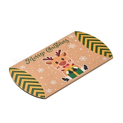 Boîtes d'oreiller de bonbons en carton sur le thème de noël&nbsp;CON-G017-02B