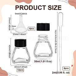 Bouteille d'encre pour stylo plume en verre&nbsp;AJEW-BC0010-69C