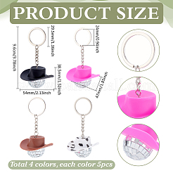 20 llavero de plástico de 4 colores&nbsp;KEYC-PH0002-17
