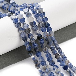 Fili di perline di avventurina blu naturale tinte e riscaldate&nbsp;G-M403-A33-01