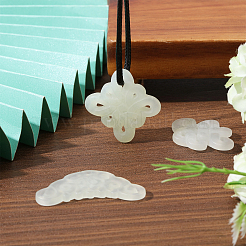 3 stücke 3 arten natürliche xiuyan jade anhänger&nbsp;DIY-CA0006-92