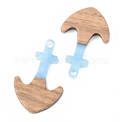 Pendenti in resina e legno di noce&nbsp;RESI-S389-061B