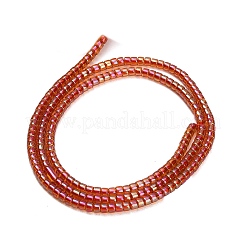 Chapelets de perles en verre électroplaqué&nbsp;GL-CBAA615-01J