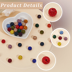 150pcs 15 Farben pflastern Discokugelperlen&nbsp;RB-PA0001-09A