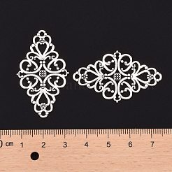 Tibetischen Stil Legierung Raute filigranen Tischlerei Verbinder&nbsp;X-TIBE-5377-AS-LF