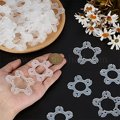 300 Stück 2 Stile Ballon-Cliphalter aus Kunststoff in Blumenform&nbsp;DIY-WR0005-02