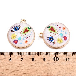 Pendenti in smalto in lega di placcatura stampata&nbsp;ENAM-T020-02C