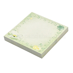 100 Blatt Haftnotizblock mit Blumenmuster&nbsp;DIY-B071-01C