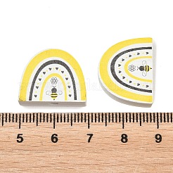 Perline in legno di pioppo stampate&nbsp;WOOD-Z008-01F