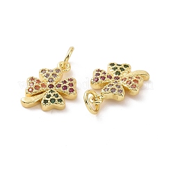 Breloques en laiton zircon cubique micro pavé&nbsp;KK-E068-VF123