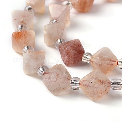 Natürliche sunstone Perlen Stränge&nbsp;G-J390-A01