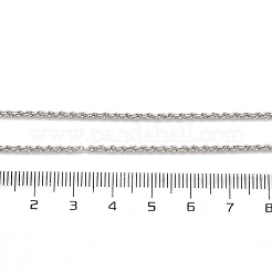 Collane con catena in corda di ottone da 2 mm per uomo e donna&nbsp;NJEW-G160-20P