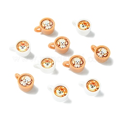 40 tazza in resina bicolore con decorazione a forma di simpatico cane&nbsp;RESI-CJ0005-38