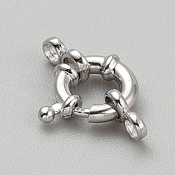 925 Sterling Silber Federring Verschlüsse&nbsp;STER-WH0062-001P-02