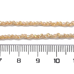 Transparentes perles de verre de galvanoplastie brins&nbsp;LS-EGLA-H107-01A-AB08