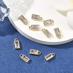 Breloques en laiton et zircon cubique transparent Shegrace&nbsp;XGRQ2O012-427G