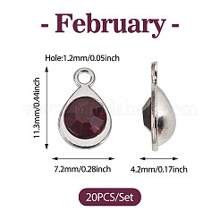 20 Stück facettierte Glasanhänger&nbsp;RGLA-TADJ0001-01E