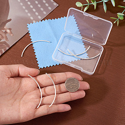 5 Stück: 925 gebogene Röhrenperlen aus Sterlingsilber.&nbsp;STER-TA0001-52