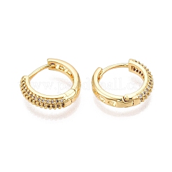 Orecchini a cerchio anello in ottone&nbsp;EJEW-N054-58G