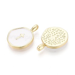 Messing Emaille-Anhänger&nbsp;KK-T080-70G