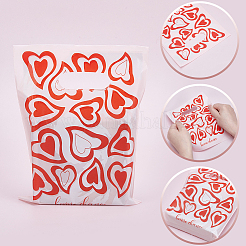 100 borsa riutilizzabile ecologica con stampa a cuore&nbsp;ABAG-SP0001-61A-B