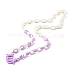 Colliers de chaîne de câble acrylique&nbsp;NJEW-JN03626
